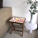 Nutcase Designer Teak Wood Side Table Folding
