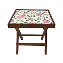 Nutcase Designer Teak Wood Side Table Folding