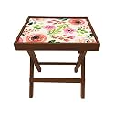 Nutcase Designer Teak Wood Side Table Folding