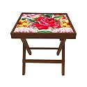 Nutcase Designer Teak Wood Side Table Folding