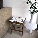 Nutcase Designer Teak Wood Side Table Folding
