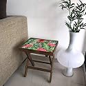Nutcase Designer Teak Wood Side Table Folding