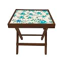 Nutcase Designer Teak Wood Side Table Folding
