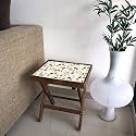 Nutcase Designer Teak Wood Side Table Folding