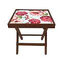 Nutcase Designer Teak Wood Side Table Folding