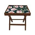 Nutcase Designer Teak Wood Side Table Folding