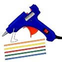 NUTEN 20 Watt 7Mm Hot Melt Glue Gun With On Off Switch And Led Indicator Free 5 Glue Sticks (Royal Blue 5 Pcs)