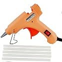 NUTEN You Have to Believe it. Before you see it 20 Watt 7Mm Hot Melt Glue Gun With On Off Switch And Led Indicator Free 5 Glue Sticks (Peach 5 Pcs)
