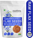 Nutiva Certified Flax Seeds for Weight Loss with Omega 3, Zinc and Fiber Alsi/Linseed (Raw) Super Seeds Brown Flax Seeds (200 g)