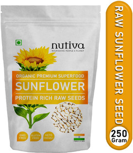 nutiva sunflower seeds - protein and fiber rich superfood 250-gram raw super seeds sunflower seeds 250 g