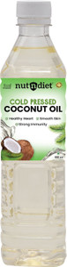 nutndiet pure cold pressed coconut oil for cooking baby massage hair care and skin care coconut oil 500 ml