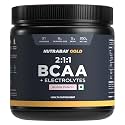 Nutrabay Gold BCAA 2:1:1 with Electrolytes 5000 mg Vegan BCAAs per Serving – Pre/Post Workout Drink for Muscle Build Up & Faster Recovery - Tested for Purity - No Banned Substances – 250g, Guava