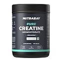 Nutrabay Pure Micronized Creatine Monohydrate Powder - 400g, 129 Servings, Unflavoured | Trustified Certified | DCD & DHT Tested | Quick Absorption | Superior Muscle Strength and Recovery