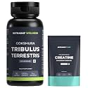 Nutrabay Pure Micronised Creatine Monohydrate Powder, (100g, Unflavoured) & Nutrabay Wellness Tribulus Terrestries (Gokshura)- 1000mg, 60 Veg Capsules
