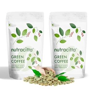 unroasted arabica green coffee beans  with chlorogenic acid  for weight loss management  400g pack of 1