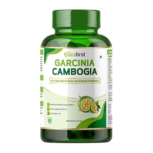 nutrafirst garcinia cambogia tablets 800mg with 70 hca amp green tea extract  weight management suppliments for men amp women  improves digestion  60 x 1 tablets