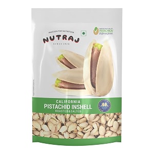 nutraj california salted pista 200gm  dry fruit  pistachios
