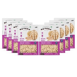 nutraj recipe ready walnut kernels 2 kg 250g x 8 without shell  akhrot giri  dry fruits  nuts  grocery items