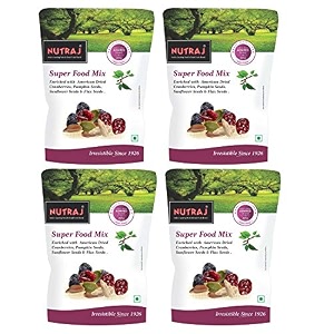nutraj super food mix fresh american cranberries american blueberry flax seeds sunflower seeds amp pumpkin seeds for eatingimmunity booster and fiber richpack of 4x870 grams