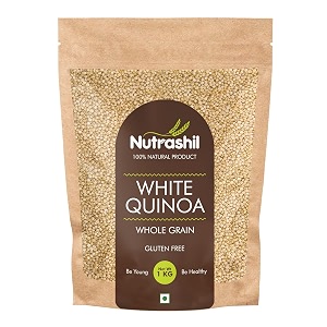nutrashil white quinoa whole grain 1 kg gluten free quinoa seeds