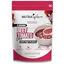NutraSphere Beetroot Tomato Protein Soup Packets. High Protein, High Fibre, Natural Antioxidants, Diabetic Friendly (Instant, Preservative Free, Sugarfree, Gluten Free, No MSG)- 10 Sachets