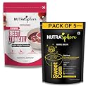 NutraSphere Diet Sweet Corn, Beetroot Tomato High Protein Soup Packets Combo For Weight Management (Instant, Preservative Free, No MSG, Sugarfree, Gluten Free)- 5 Sachet Each