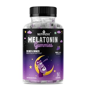 nutrazee melatonin sleep gummies 5mg supplement 30 gummies