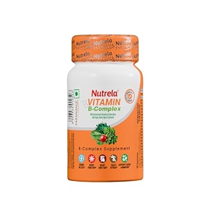 nutrela daily energy biofermented b complex for men amp women - 30 veg capsules