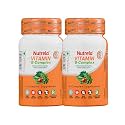 Nutrela B Complex with B1, B2, B3, B5, B6, B7, B9, &amp; Vitamin B12 for Men &amp; Women | Vitamins, Moringa and Spirulina for Energy, Gut, Immunity &amp; Brain Health - 30 Veg Capsules (Pack of 2)