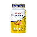 Nutrela 1500 mg Omega 3 6 7 9 with Sea Buckthorn and Flex Seeds oil For Muscle, Bone, Heart & Skin - 60 Veg Softgels - 30 Days