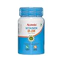 Nutrela Vitamin D-2K – 60 Chewable Tablets | Natural Vitamin D3 from Parmelia Perlata (Lichen) | Vanilla Flavour | Pack of 1