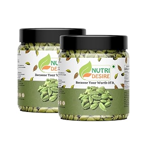nutri desire cardamom green whole - 50gm  50gm elaichi grade - big size buy 1 get 1 free
