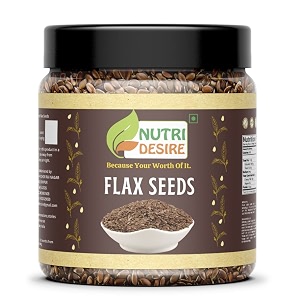 nutri desire flax seeds 250gm flax seeds for hair growth  diet food