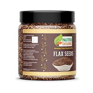 nutri desire flax seeds 500gm flax seeds for hair growth  diet food