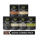 Nutri Hut Super Seeds Combo Pack of 6 Chia Seeds, Pumpkin Seeds, Sunflower Seeds, Watermelon Seeds, Sesame Seeds, Golden Flax Seeds (6 x 100 g)