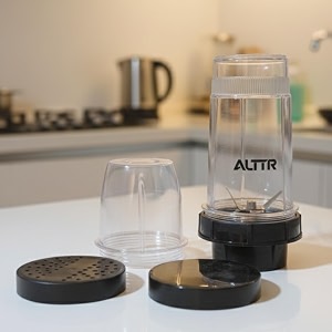 nutri mixer jar set 380 ml amp 600 ml with 4-blade assembly  bpa-free jars for smoothies chutney dry grinding amp juicing  includes storage lids bullet jar with chutney jars