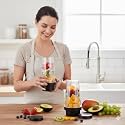 Nutri Mixer Jar Set (380 ml &amp; 600 ml) with 4-Blade Assembly | BPA-Free Jars for Smoothies, Chutney, Dry Grinding &amp; Juicing | Includes Storage Lids (Black)