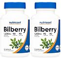 Nutricost Bilberry Capsules 90 Capsules for 90 Servings - Gluten Free and Non-GMO (Pack of 2)