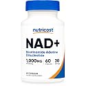 Nutricost NAD+ Supplement (1,000mg) 60 Capsules, 30 Servings, Gluten Free
