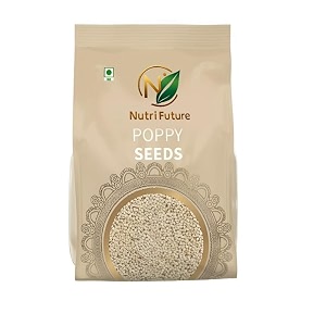 nutrifuture poppy seeds - 100 natural fresh amp aromatic  ideal for baking cooking and garnishing  non-gmo gluten-free 250grm