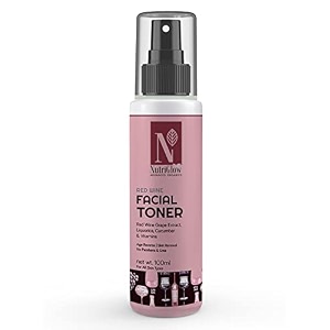 nutriglow advanced facial toner red wine toner