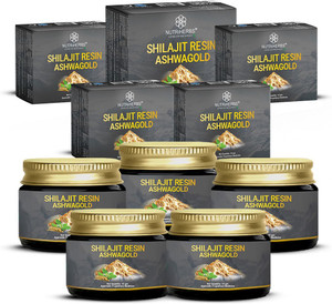 nutriherbs shilajit resin gold with ashwagandha ashwagold for stress relief  stamina