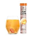 NUTRI HERBS Skin Glow with L-Glutathione Effervescent Tablets | Plant Based Collagen Booster &amp; Vitamin C Supplement for Radiant Skin &amp; Hair (15 Tablets, Zesty Orange)