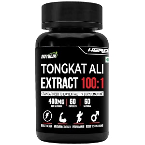 nutrija longjack 1001 extract 400mg capsules  standardized to 1001 with active 1 eurycomanone 60 capsules