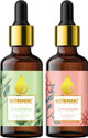 Nutriment Geranium and Eucalyptus Essential Oil, 15ml each, PACK OF 2 (30 ml)
