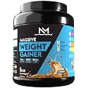 Nutrimuscle Massive Weight Gainer Powder – 1 Kg | Coffee Flavour | Complex Carbs &amp; Protein Blend for Healthy Weight &amp; Muscle Mass Gain | Men &amp; Women