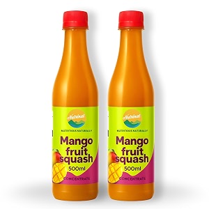 nutrinat alphonso mango squash 500ml pack of 2 fruit juice concentrate