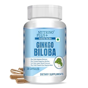 ginkgo biloba for enhanced memory cardiovascular support for men and women  formulated in usa 30 capsules