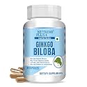 Ginkgo Biloba for Enhanced Memory, Cardiovascular Support for Men and Women | Formulated in USA (30 Capsules)