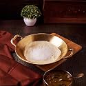 Nutrion 9 Inch Heavy Bronze Kadai | 2.4 Litre Traditional Wok for Healthy Cooking | Pre-Seasoned | Even Heat Distribution | Retains Heat &amp; Enhances Flavor